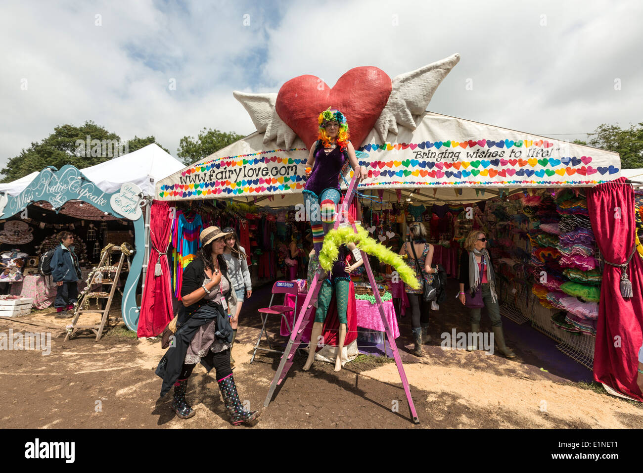 Fee Liebe Zelt Glastonbury Festival 2013 Stockfoto