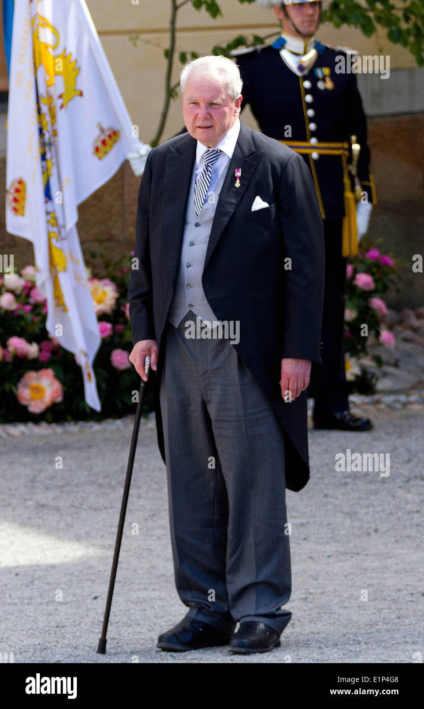 Stockholm, Schweden, 8. Juni 2014. Andreas Prinz von Sachsen-Coburg Und Gotha nach der Taufe von Prinzessin Leonore Drottningholm Palace außerhalb von Stockholm, Schweden, 8. Juni 2014 verlassen. Foto: Albert Nieboer/RPE - NO WIRE SERVICE - Kredit: Patrick van Katwijk/Dpa/Alamy Live News Stockfoto