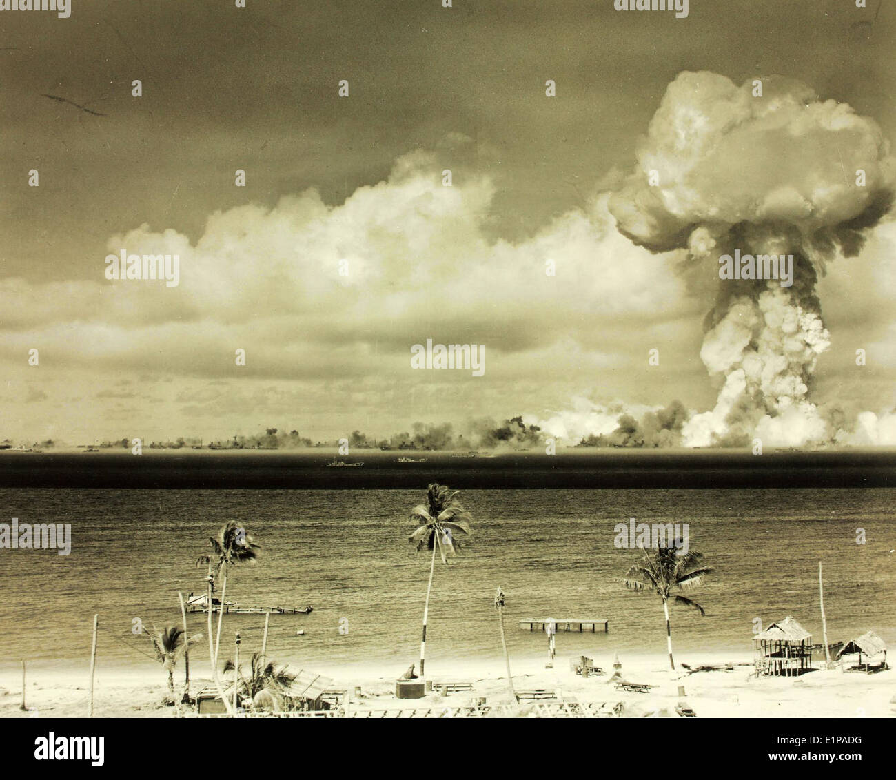 Atombombe-Test Stockfoto