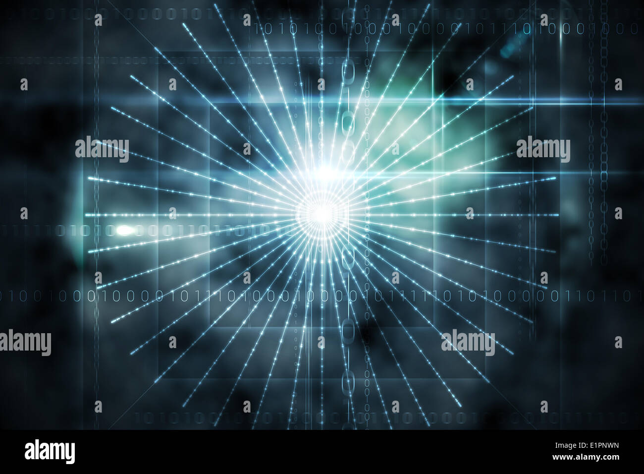 Schwarzen Technikgestaltung mit Glanz Stockfoto