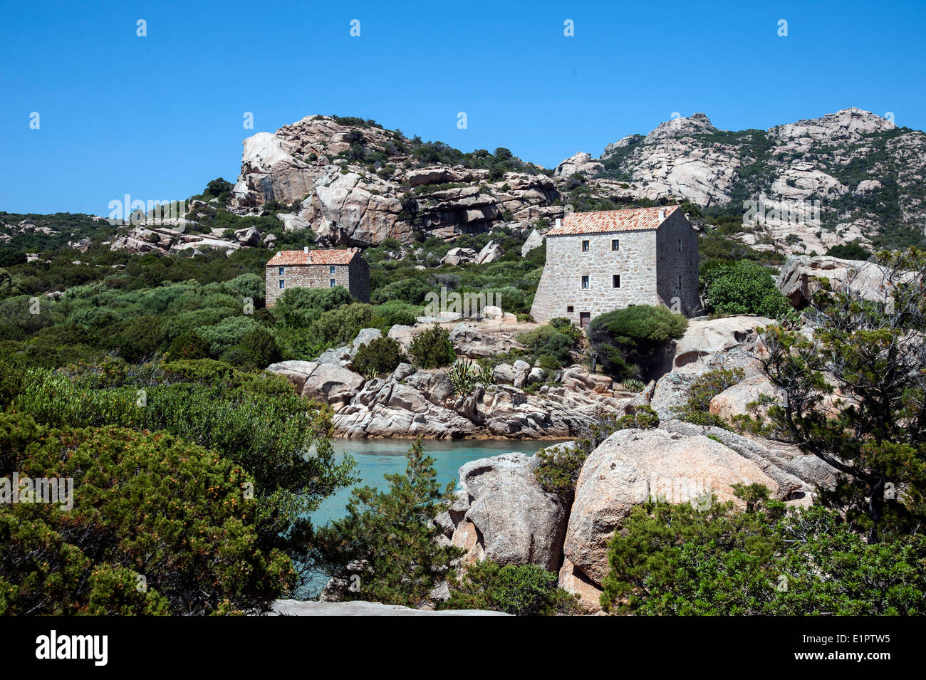 Domaine Murtoli Villa; Sartène; Corse; Murtoli; Luxe; Strand von Roccapina; Roccapina:: Corse-du-Sud; Ile de beauté Stockfoto