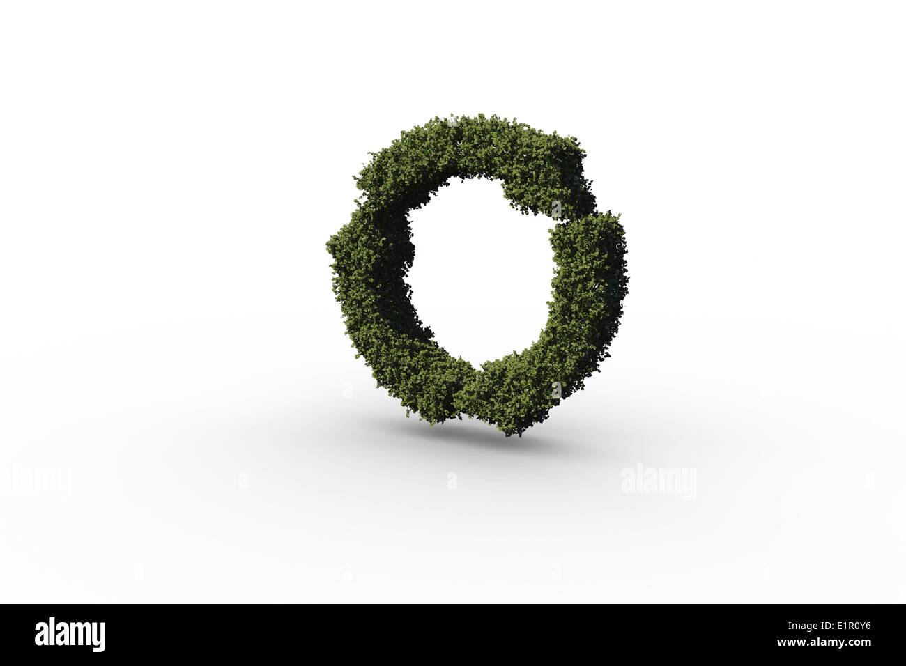 Recycling-Symbol gemacht der Blätter Stockfoto