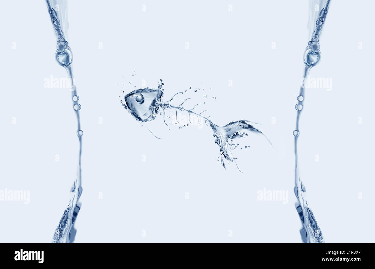 Fishbone Wasserrahmen Stockfoto