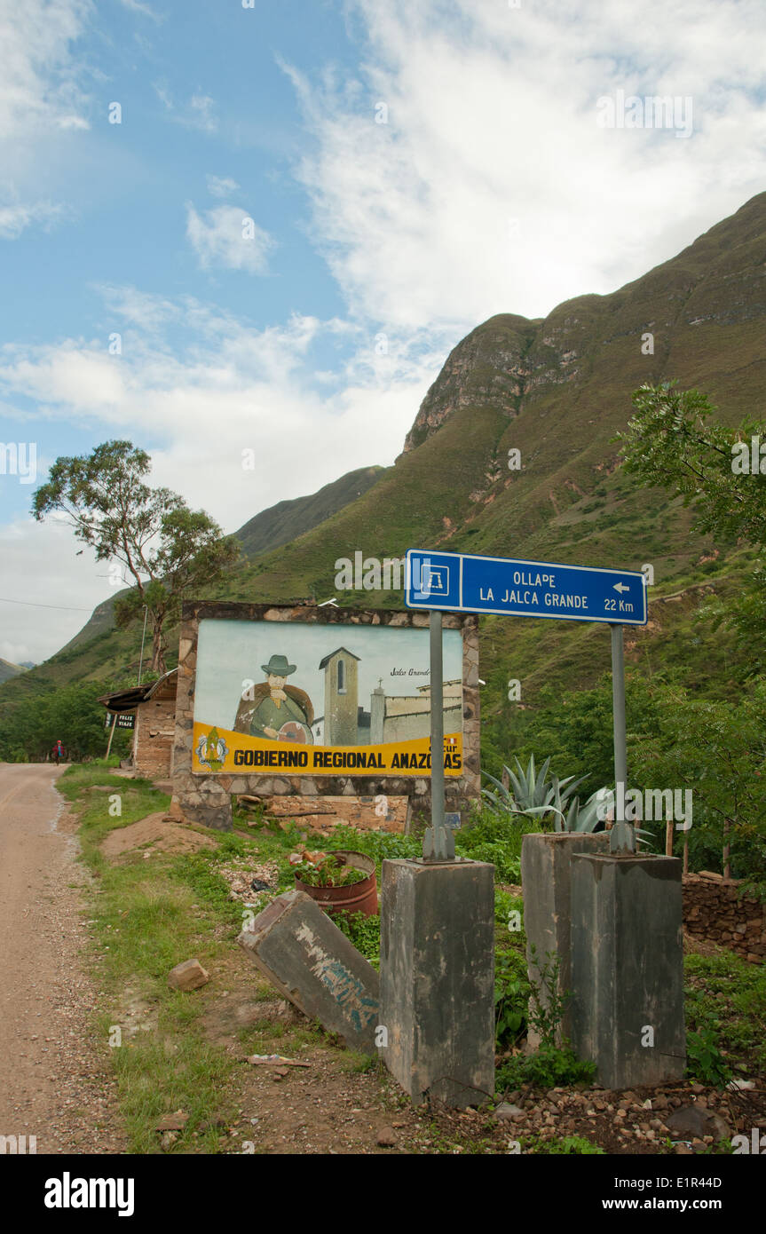 Highland Amazonas Region von Nord-Peru Stockfoto