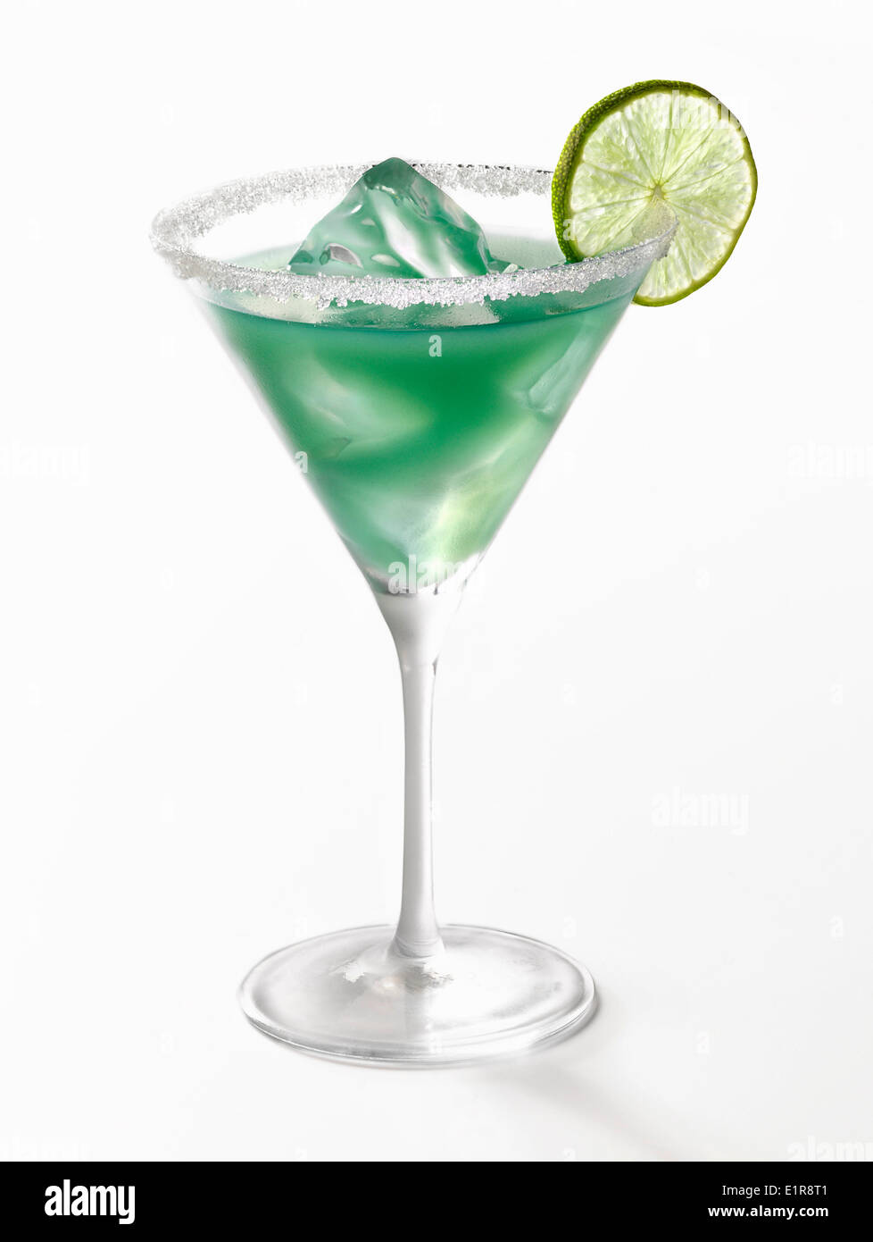 Türkis-Blau cocktail Stockfoto