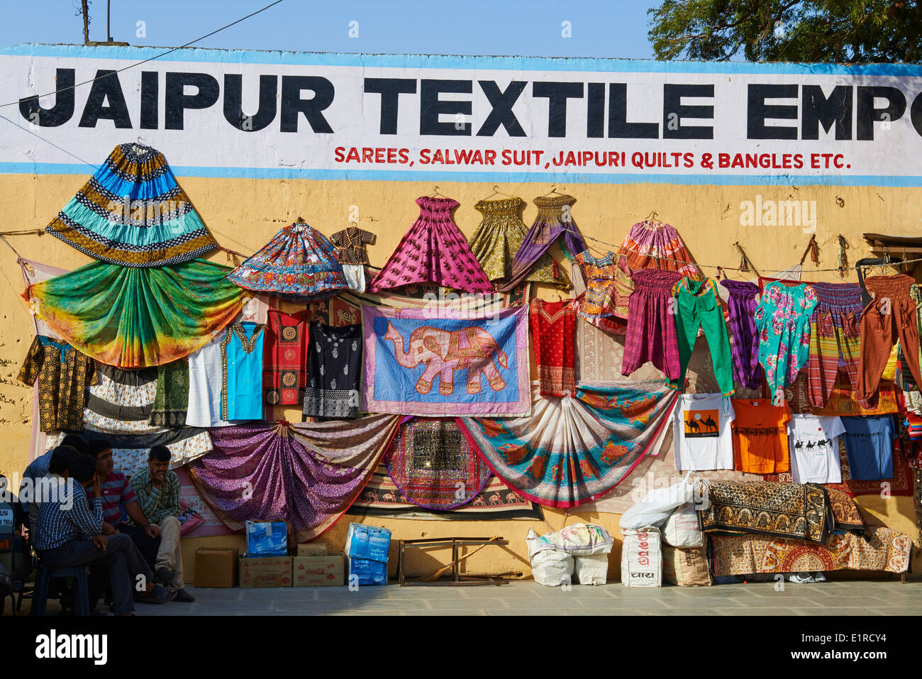 Indien, Rajasthan, Jaipur, die Pink City Tourist shop Stockfoto