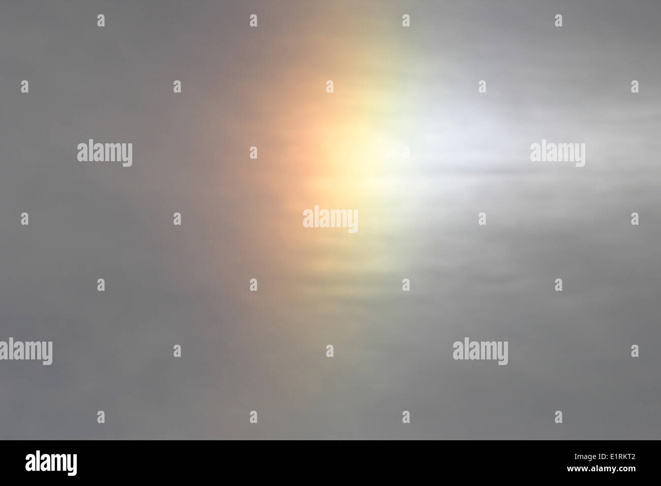 Foto von einem Parhelion oder sundog Stockfoto