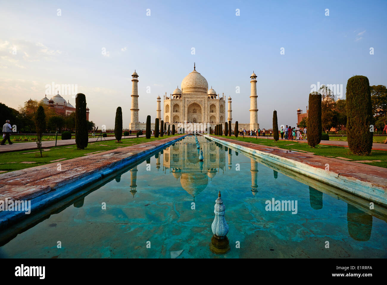 Indien, Bundesstaat Uttar Pradesh, Agra, Taj Mahal, UNESCO-Welterbe Stockfoto