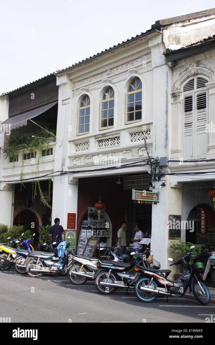 Alltag, Straßenszene, Altstadt von Phuket, Thailand. Stockfoto