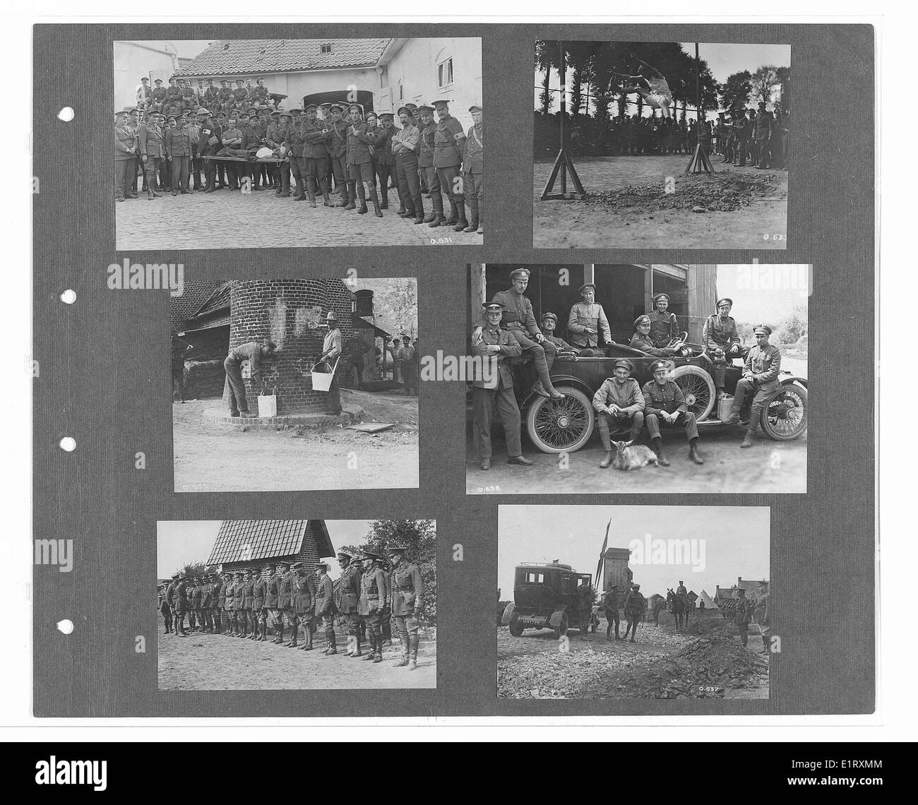 Der zweite Band der Canadian Official war Photographs liefert eine detaillierte visuelle Geschichte des Indischen Korps während des Ersten Weltkriegs. Bemerkenswerte Bilder zeigen Soldaten verschiedener Regimenter, einschließlich des 15. Sikhs und des 39. Garhwalis, während des aktiven Dienstes. Stockfoto