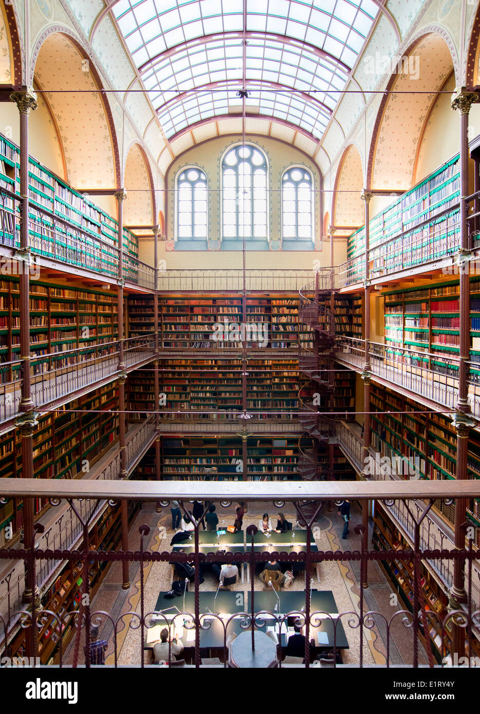 Rijksmuseum Research Library in Amsterdam Niederlande Stockfoto