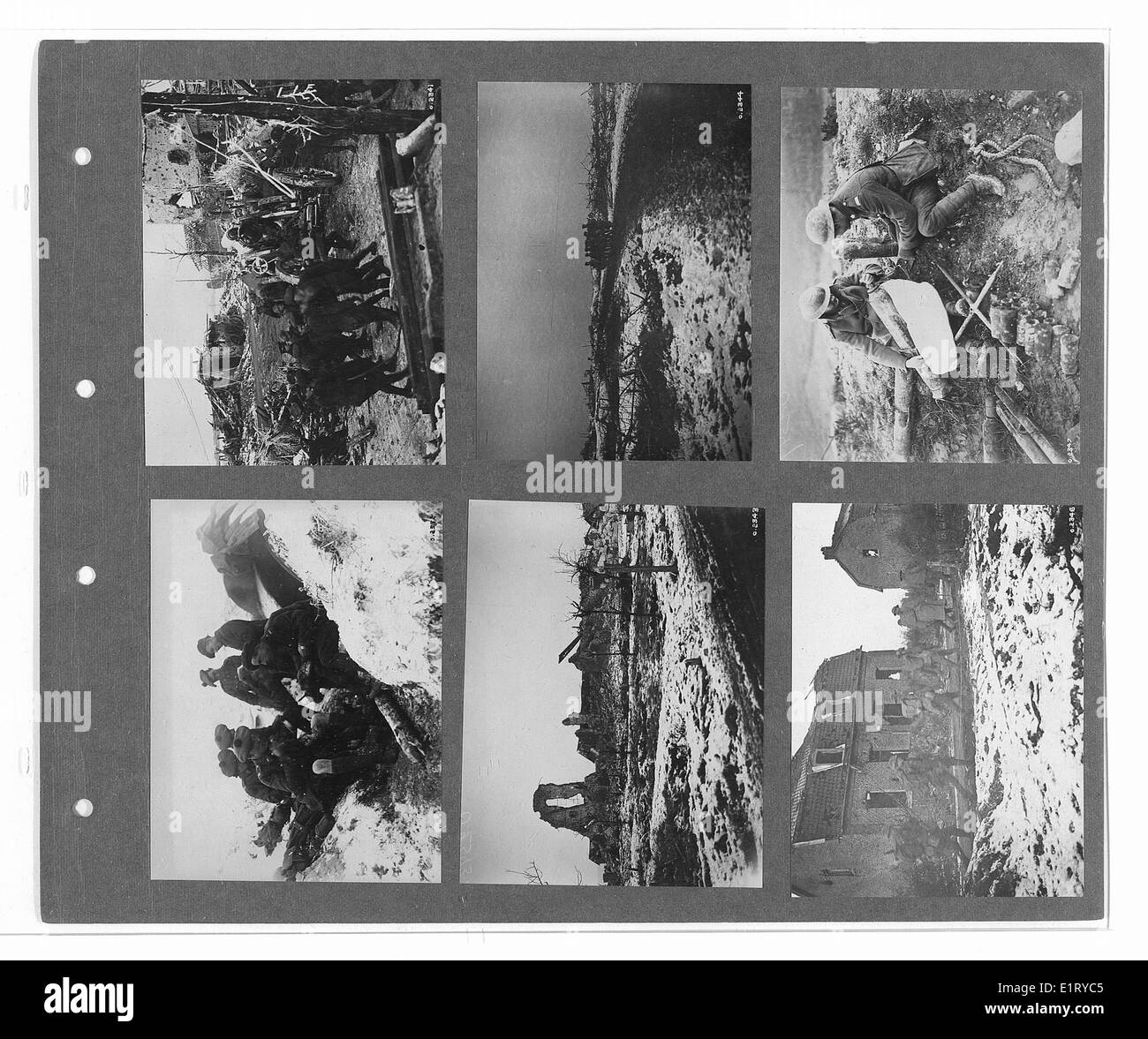 Dieses Foto ist Teil der Sammlung des Canadian war Memorials Fund und zeigt offizielle Kriegsfotos, die die Beiträge und Schwierigkeiten dokumentieren, denen Soldaten während des Ersten Weltkriegs gegenüberstanden, mit Schwerpunkt auf dem Indischen Korps und britischen Einheiten. Stockfoto