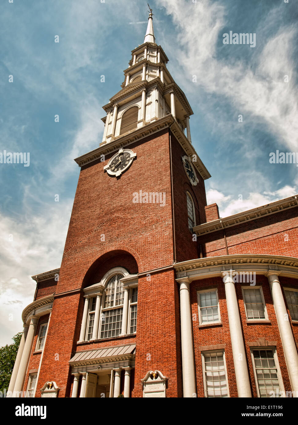 Parkstraße Congressional Church, Boston, Massachusetts Stockfoto