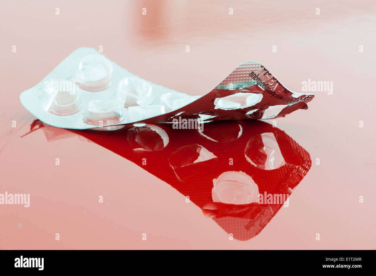 Blister Packung Pillen Stockfoto