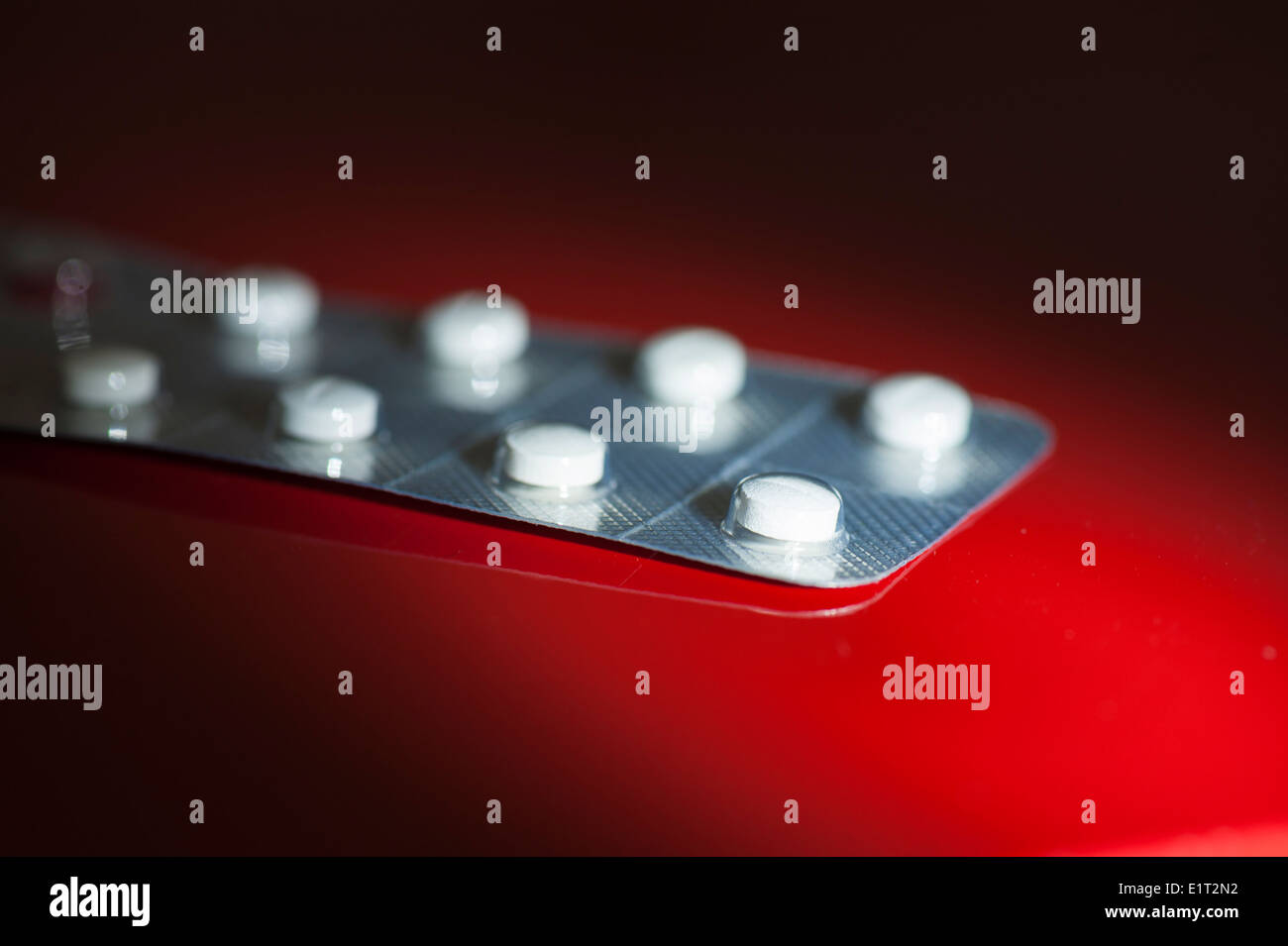 Blister Packung Pillen Stockfoto