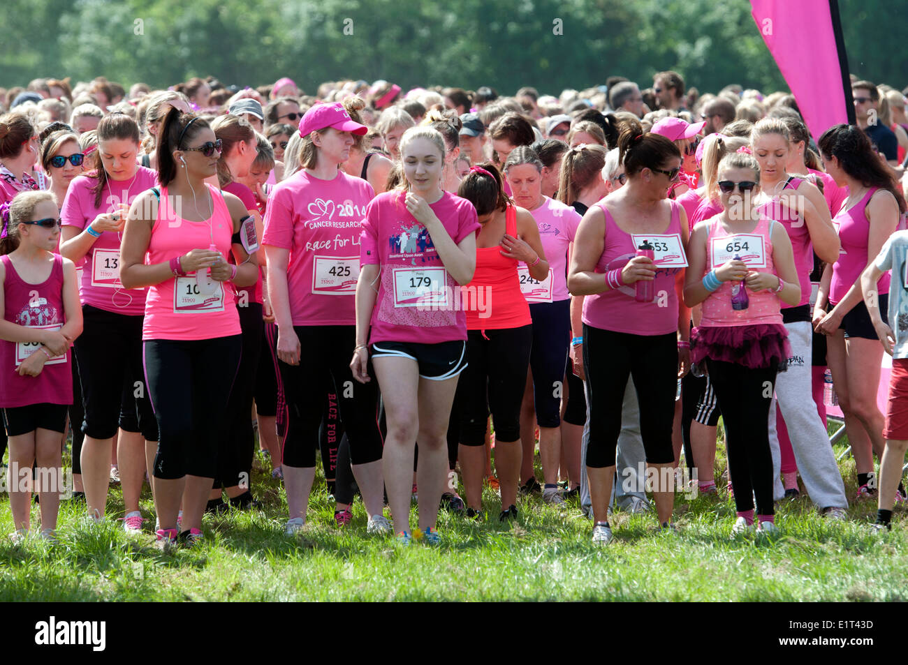 Rennen für Leben, Cancer Research UK Charity-event Stockfoto