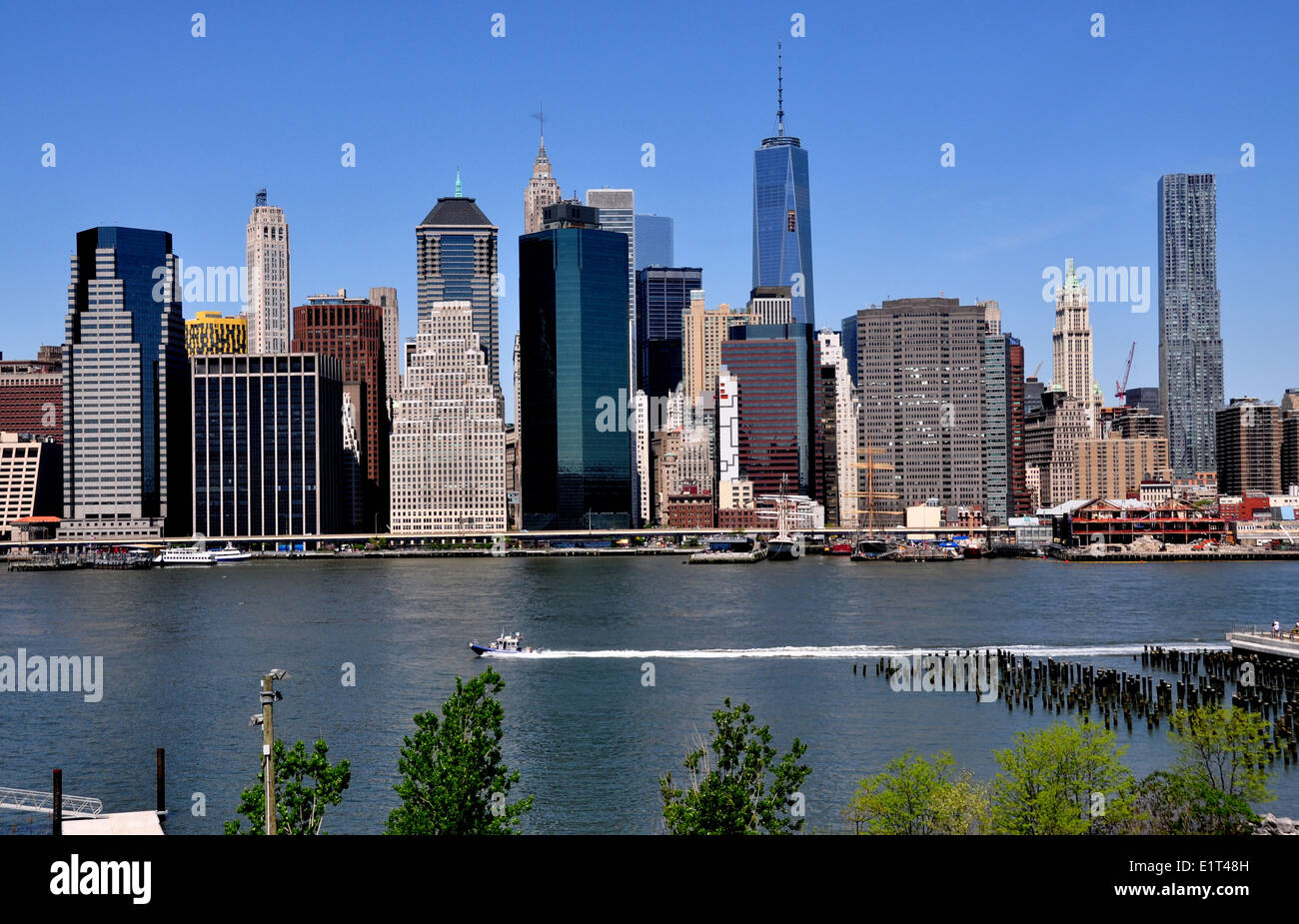 NYC: Blick auf Lower Manhattan Stockfoto