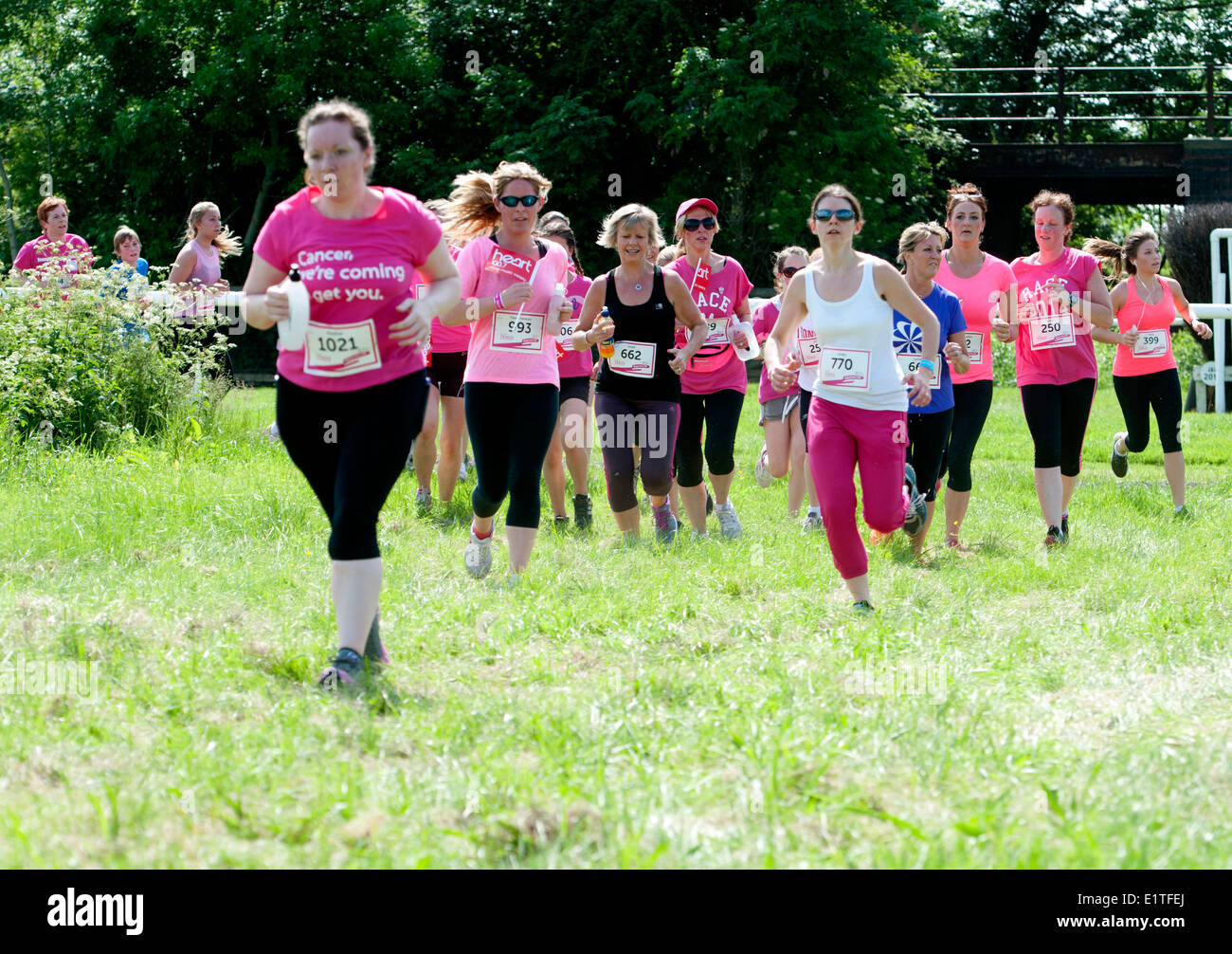 Rennen für Leben, Cancer Research UK Charity-event Stockfoto