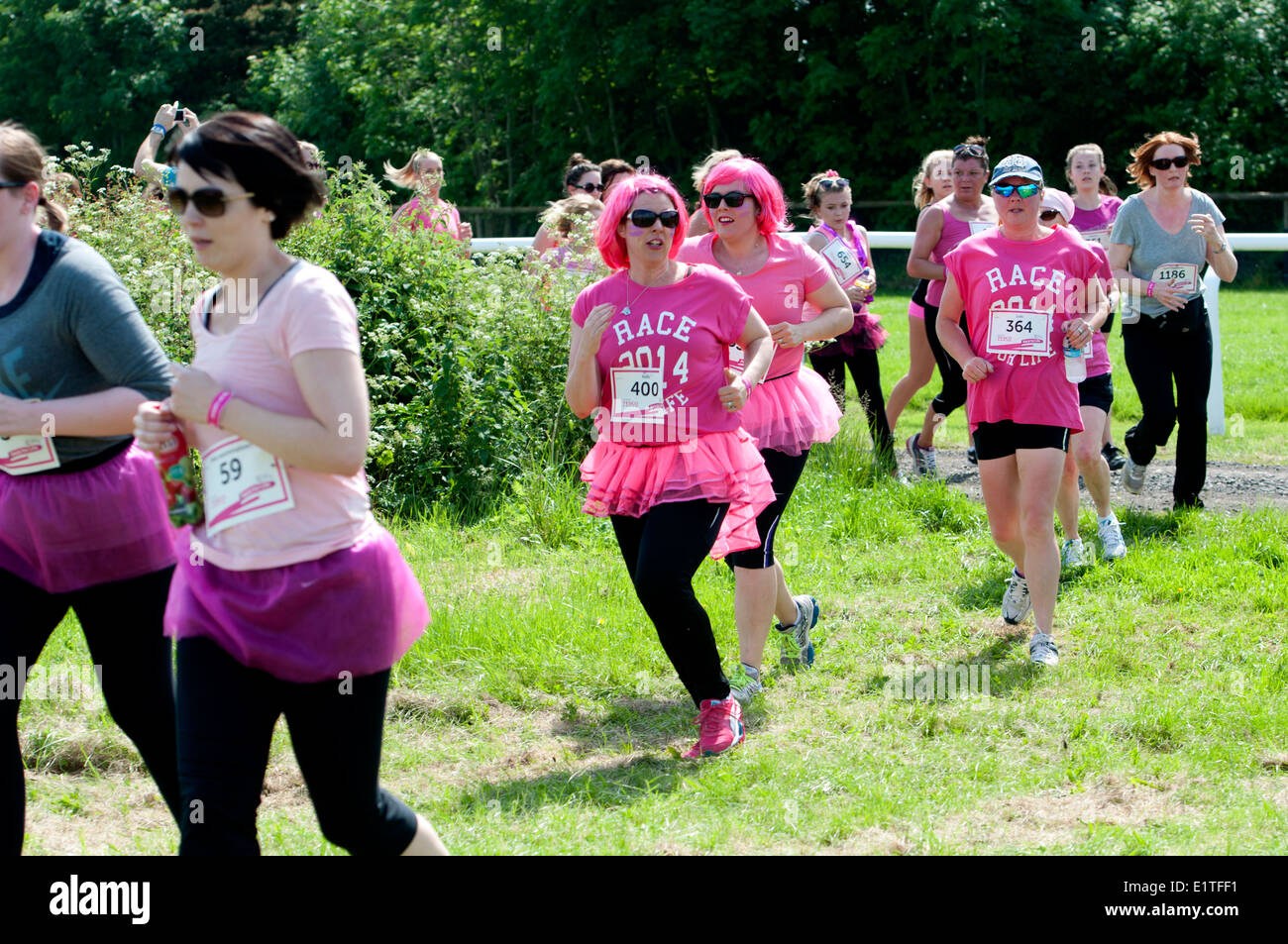 Rennen für Leben, Cancer Research UK Charity-event Stockfoto
