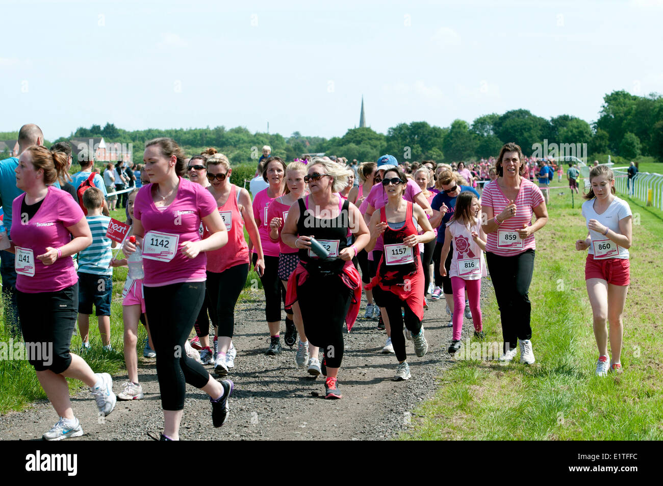 Rennen für Leben, Cancer Research UK Charity-event Stockfoto