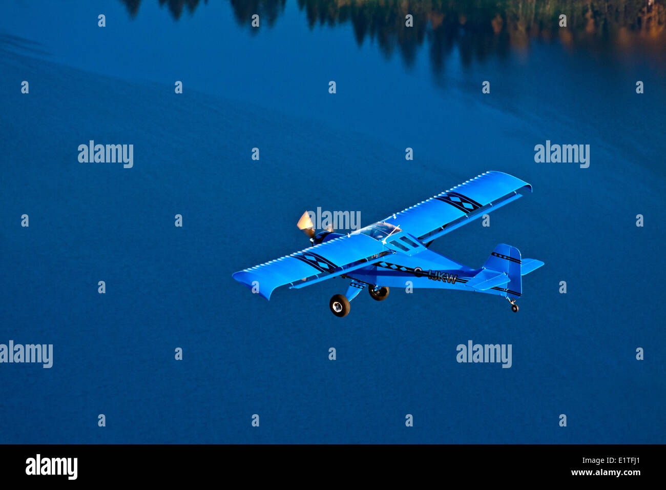 Besuch in der DC-6 Flugzeugabsturz in der Nähe von 100 Mile House, BC, Kanada Stockfoto