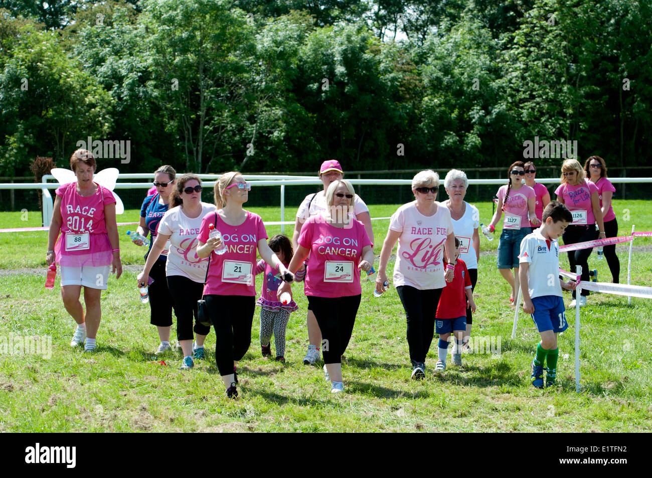 Rennen für Leben, Cancer Research UK Charity-event Stockfoto