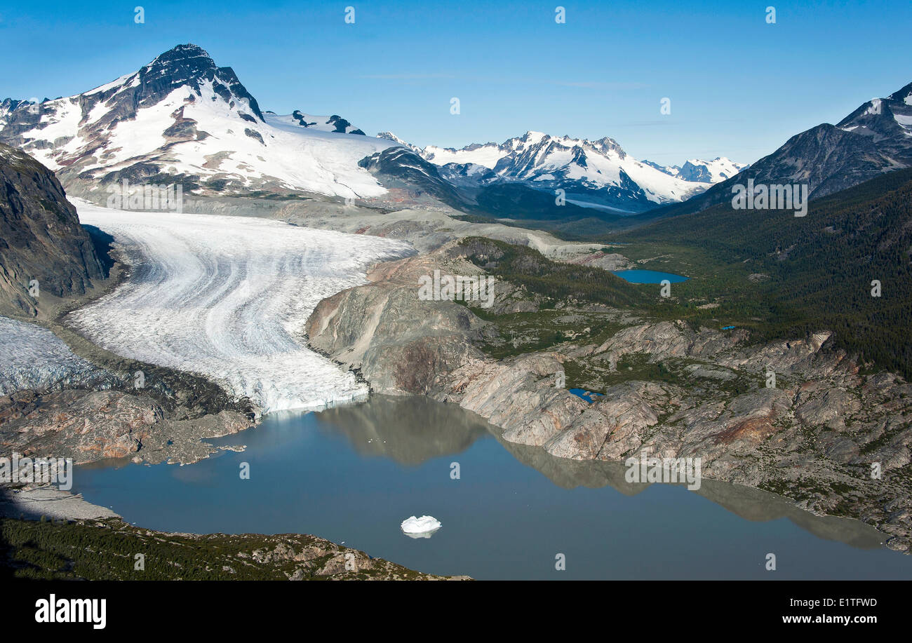 Luftaufnahmen über der westlichen Chilcotin Region British Columbia Kanada Stockfoto