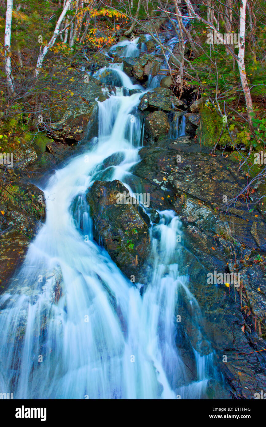Wasserfall, Französisch Berg, Cape Breton Highlands National Park, Cape Breton, Nova Scotia, Kanada Stockfoto
