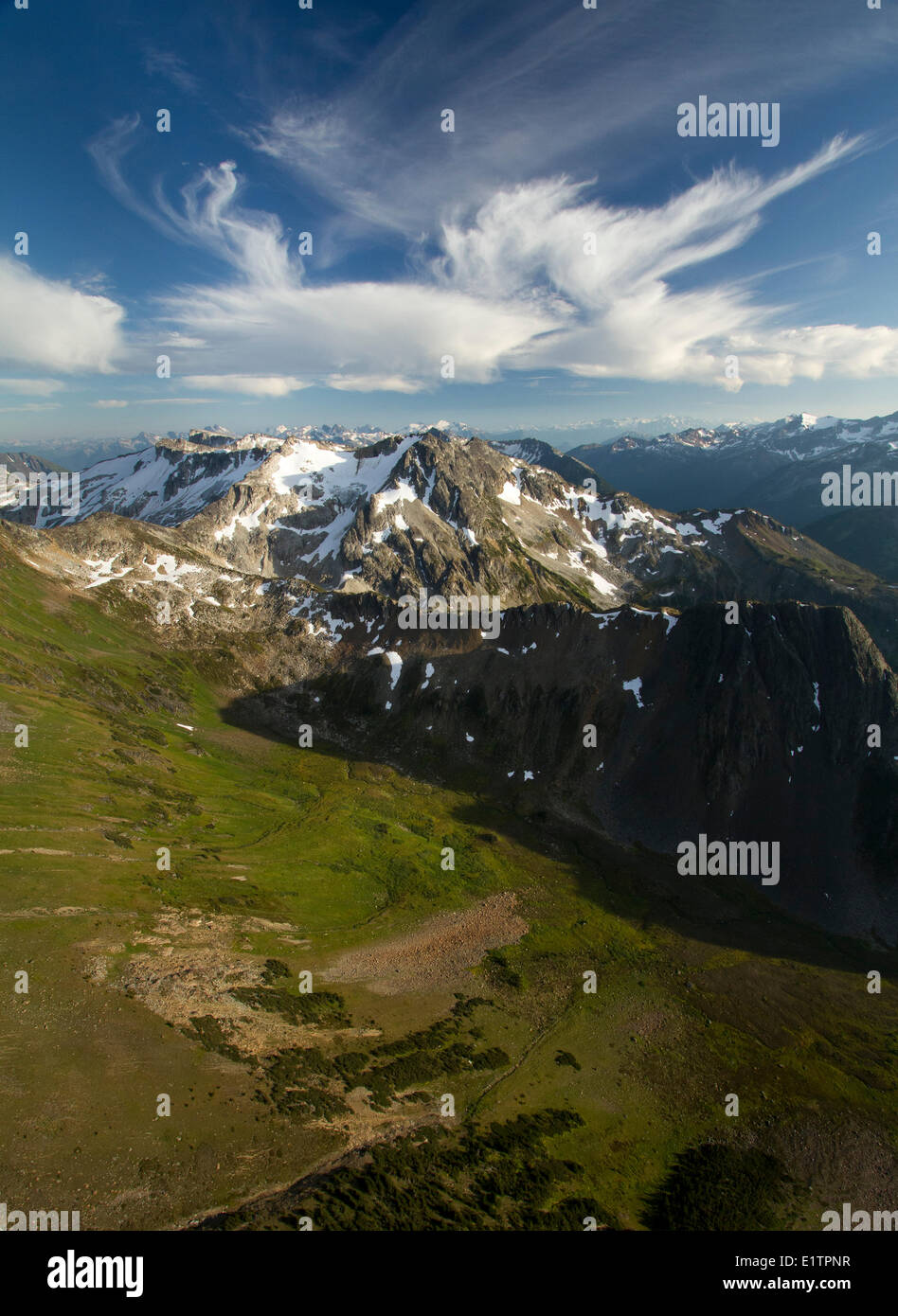 Coastal Übergang reicht, Pemberton, BC, Kanada Stockfoto