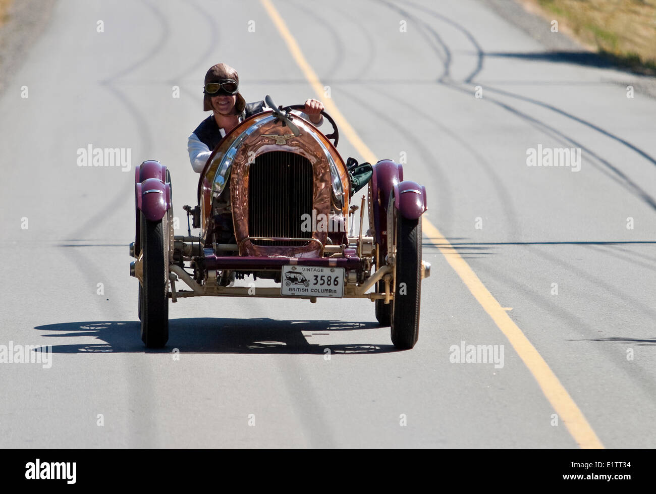 Ein Vintage Auto-Enthusiasten En Rought in der Nähe von Mill Bay auf Vancouver Island.  Südlichen Vancouver Island, British Columbia, Kanada Stockfoto