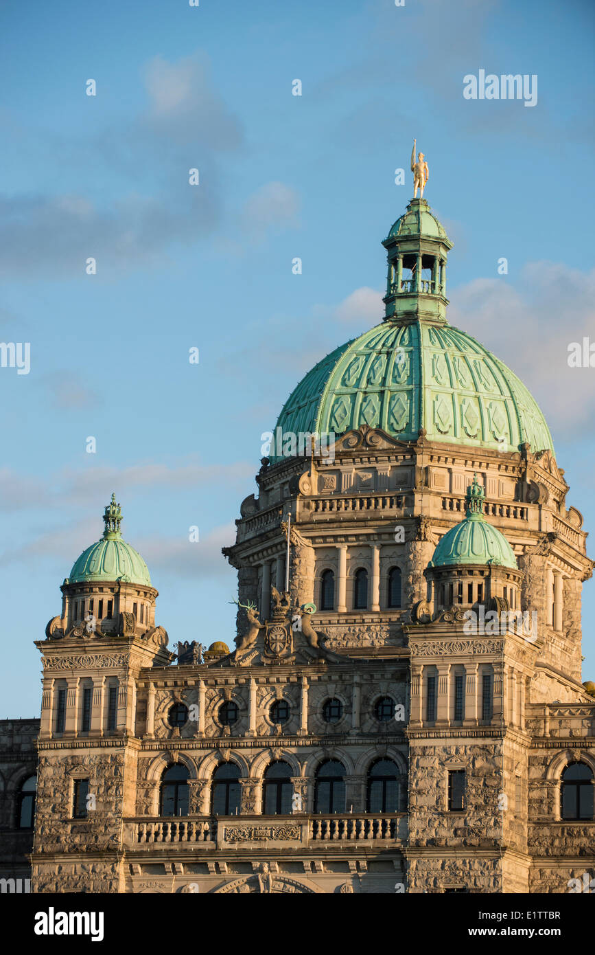 British Columbia Parlamentsgebäude Kuppel, Victoria, Britisch-Kolumbien, Kanada Stockfoto