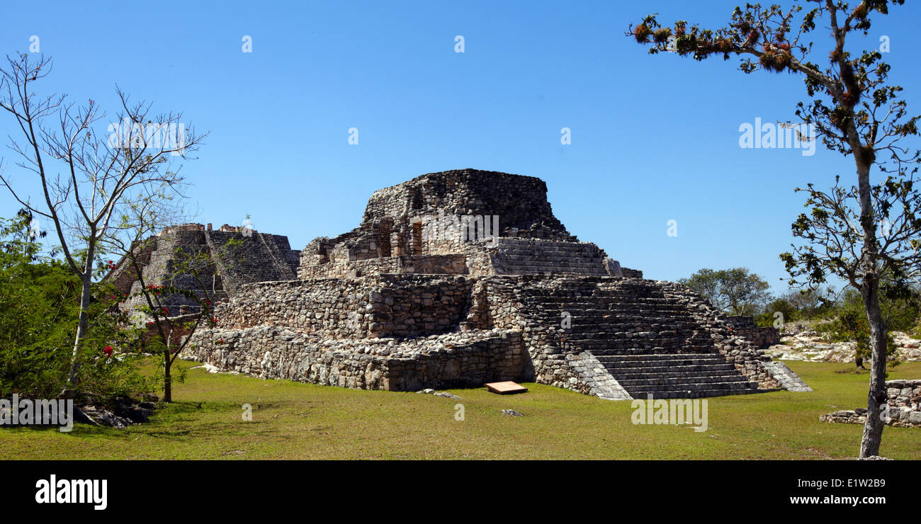 Mexiko, Yucatan, Mayapán, die antiken Maya-Stadt Stockfoto