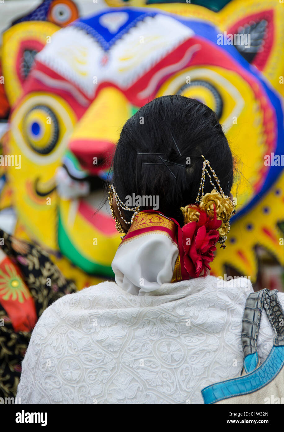 Kulturfestival, Boishakhi Mela, Südasiatische Gemeinschaft, East London, England Stockfoto