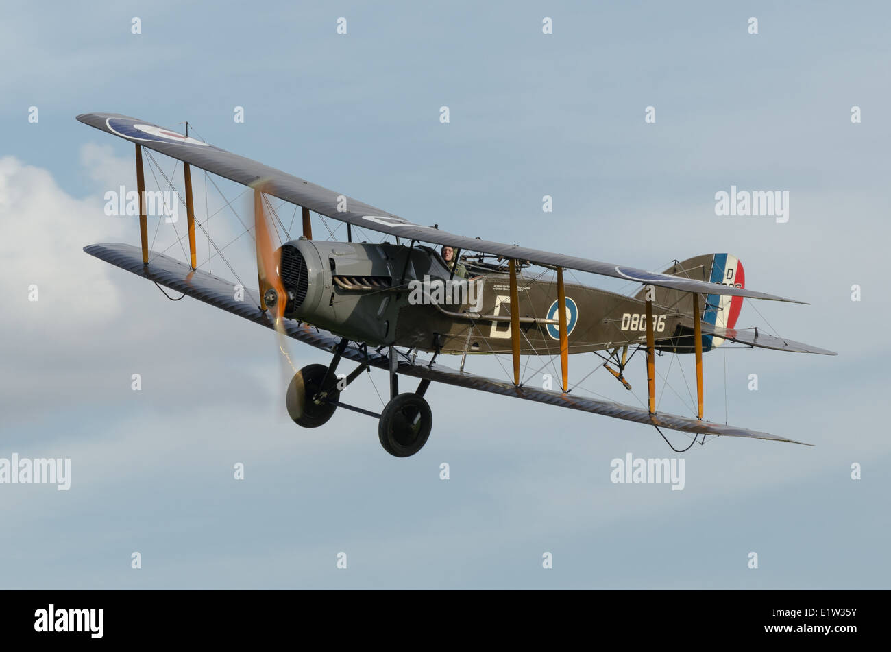 Vintage WW1 Bristol F.2b Flugzeuge an Bord Stockfoto