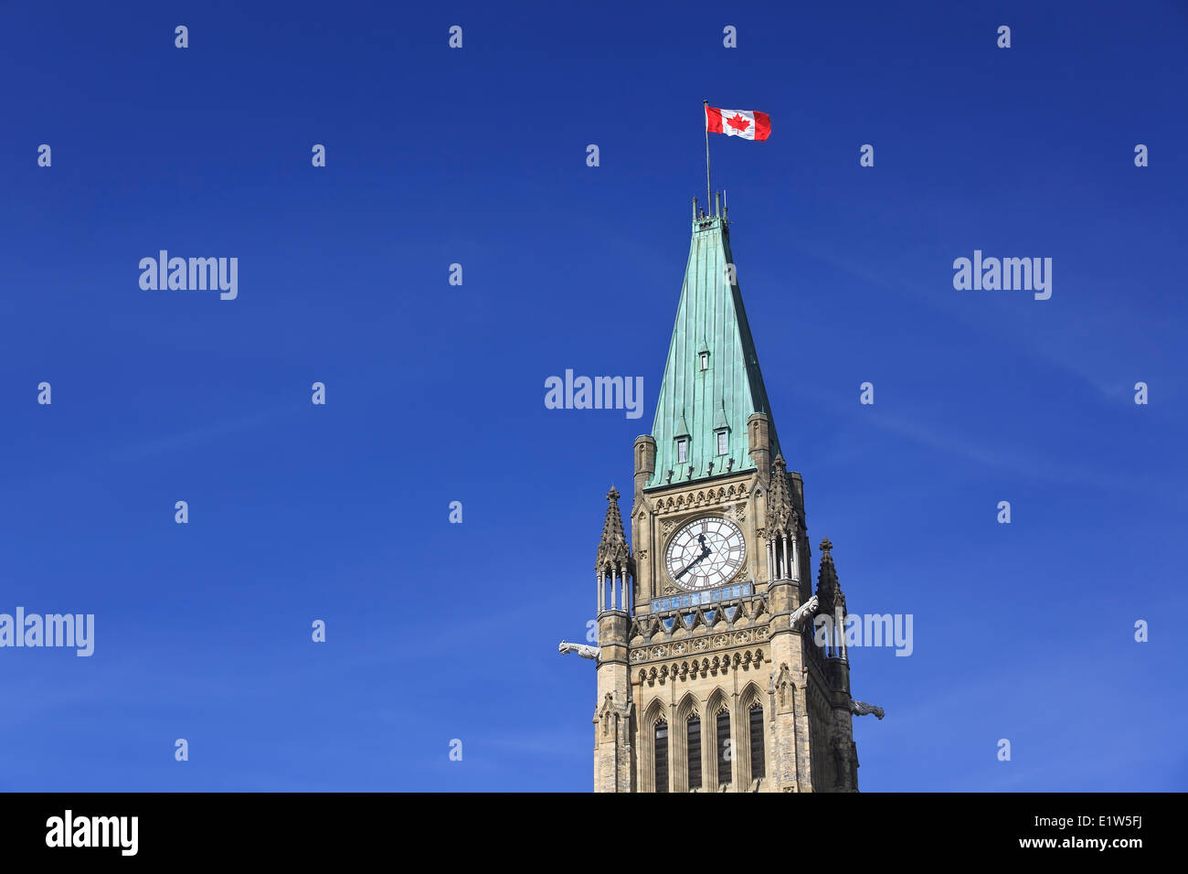 Peace Tower, kanadische Parlamentsgebäude, Ottawa, Ontario, Kanada Stockfoto