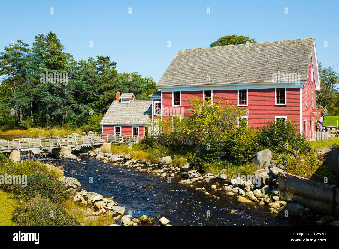 Barrington Woolen Mill Museum, Barrington, Nova Scotia, Kanada Stockfoto