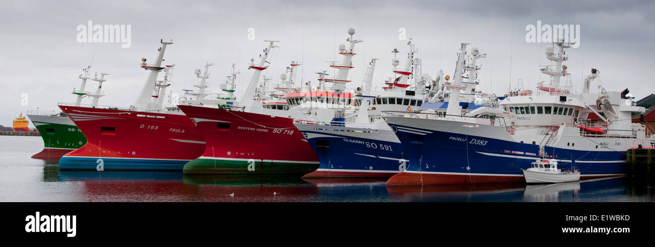 Trawler in Killybegs Hafen kommerzielle irischen Tiefsee Fischereiflotte Stockfoto