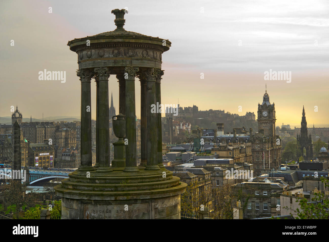 Skyline von Edinburgh. Schottland, Großbritannien Stockfoto