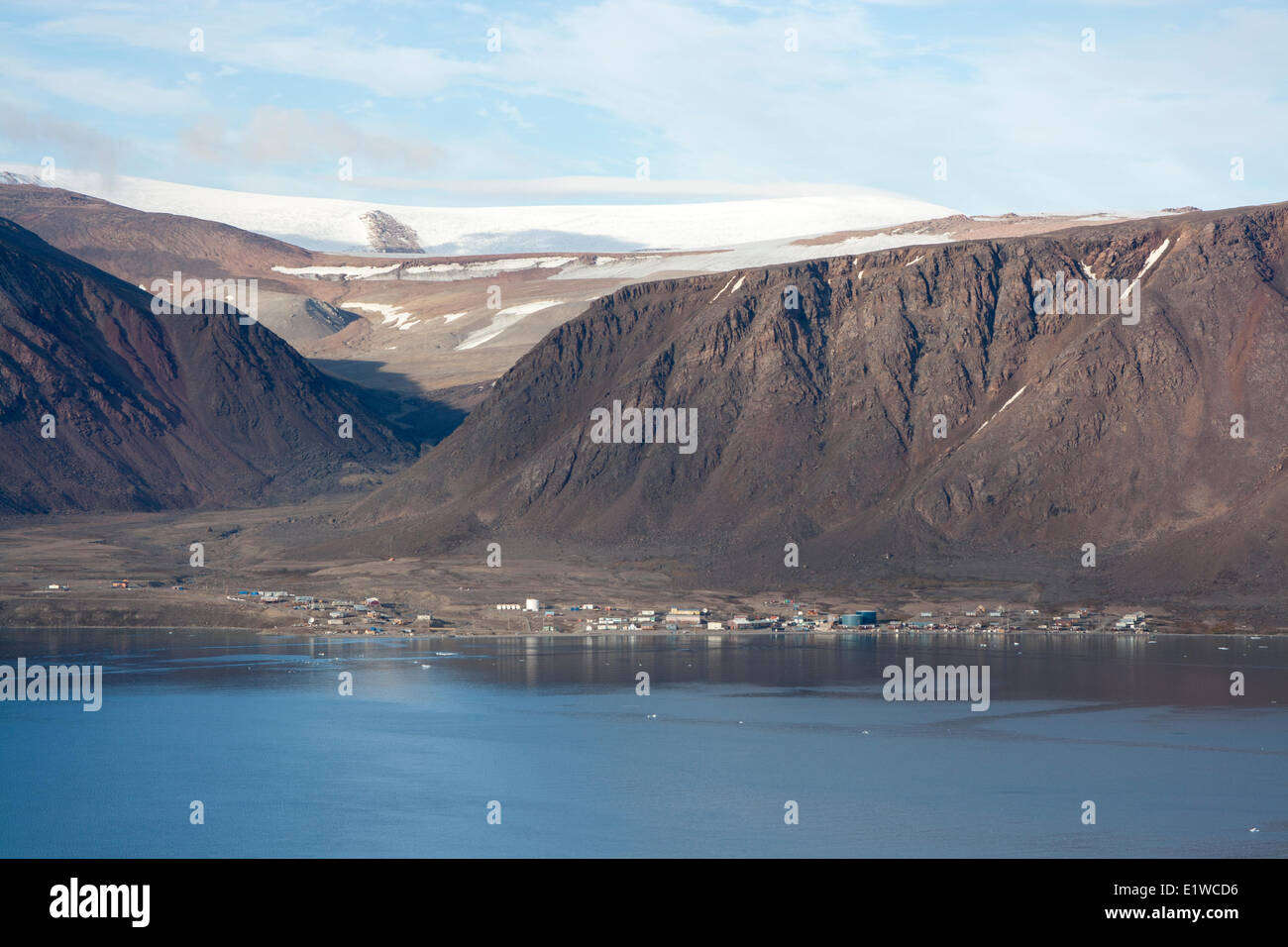 Grise Fiord, Nunavut, Kanada. Stockfoto