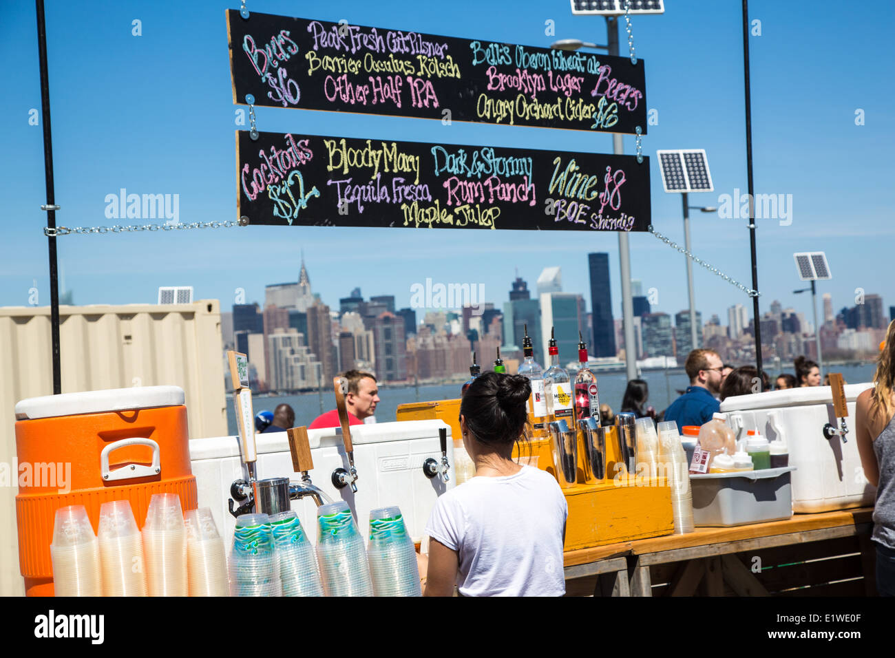 Smorgasburg Brooklyn Flea Lebensmittelmarkt NYC Stockfoto