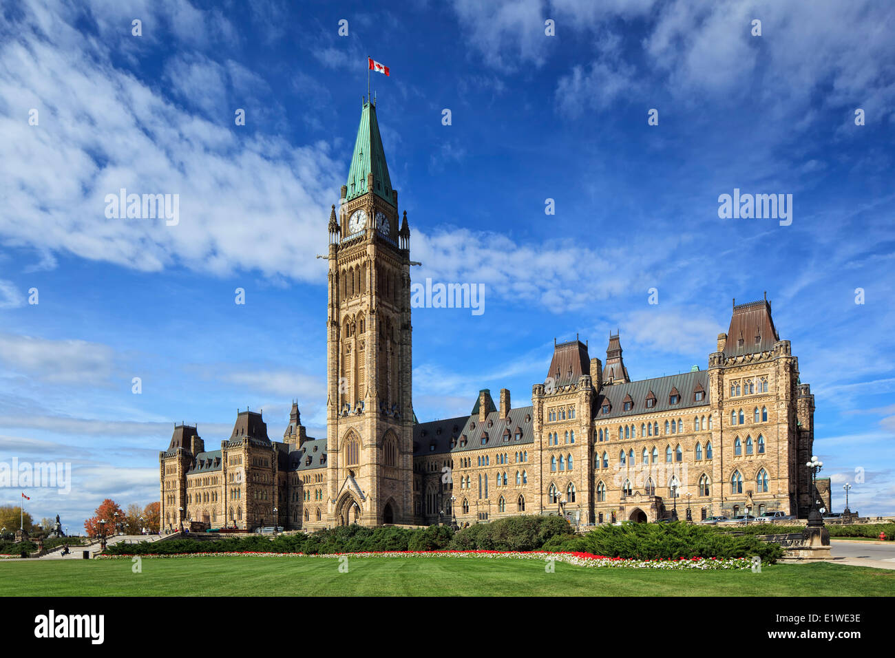 Parlamentsgebäude, Ottawa, Ontario, Kanada Stockfoto