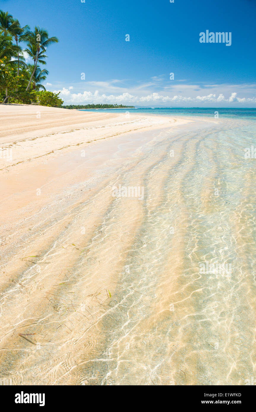 Einem idyllischen Strand in Las Terrenas, Dominikanische Republik Stockfoto