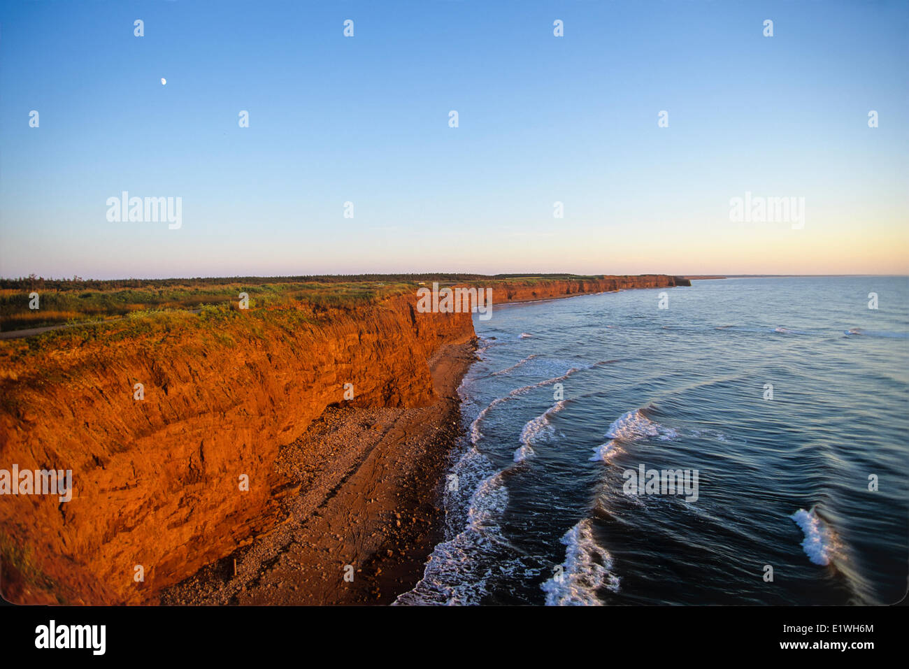 Sandstein-Klippen, Norwegen, Prince Edward Island, Kanada Stockfoto