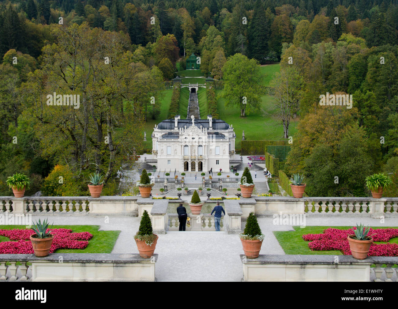 Linderhof Palace, in Deutschland, im Südwesten Bayerns in der Nähe von Ettal Abbey Stockfoto