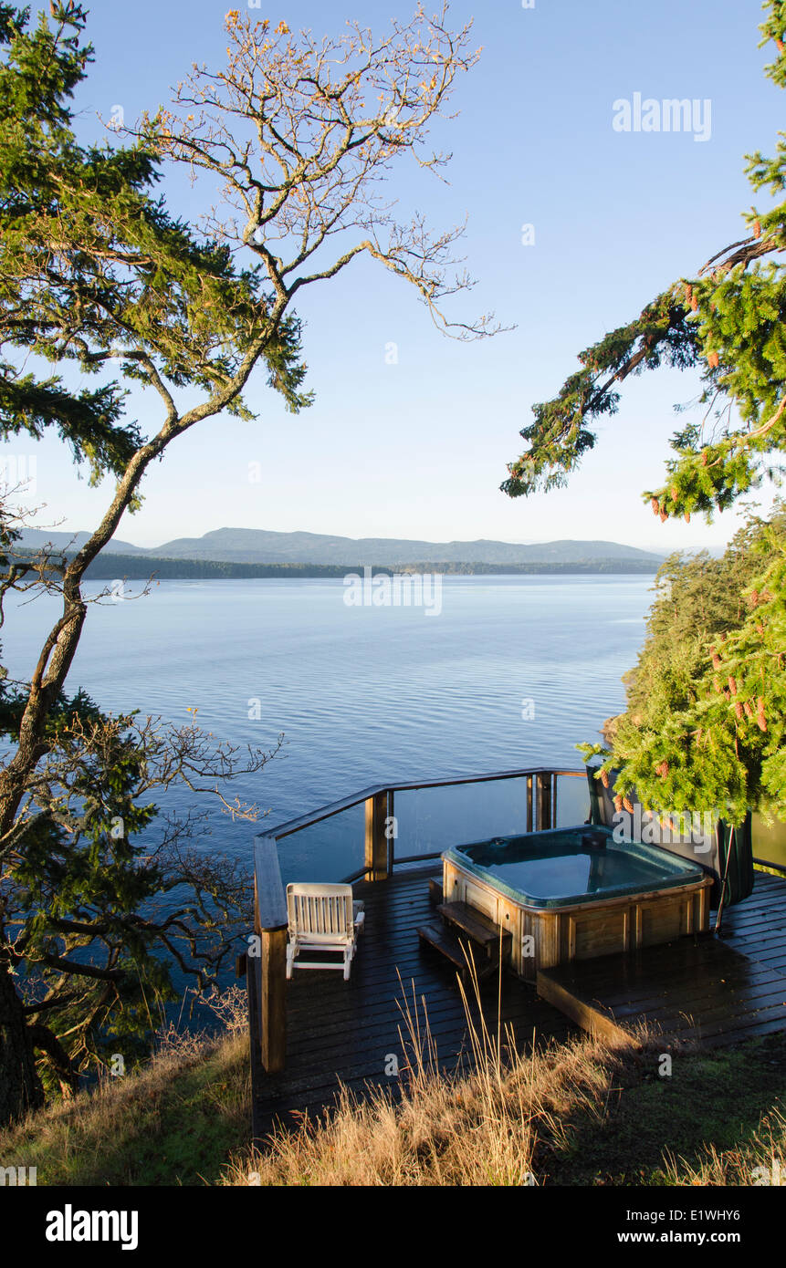 Eagles Nest Hillside Resort, Galiano Island, British Columbia, Kanada Stockfoto