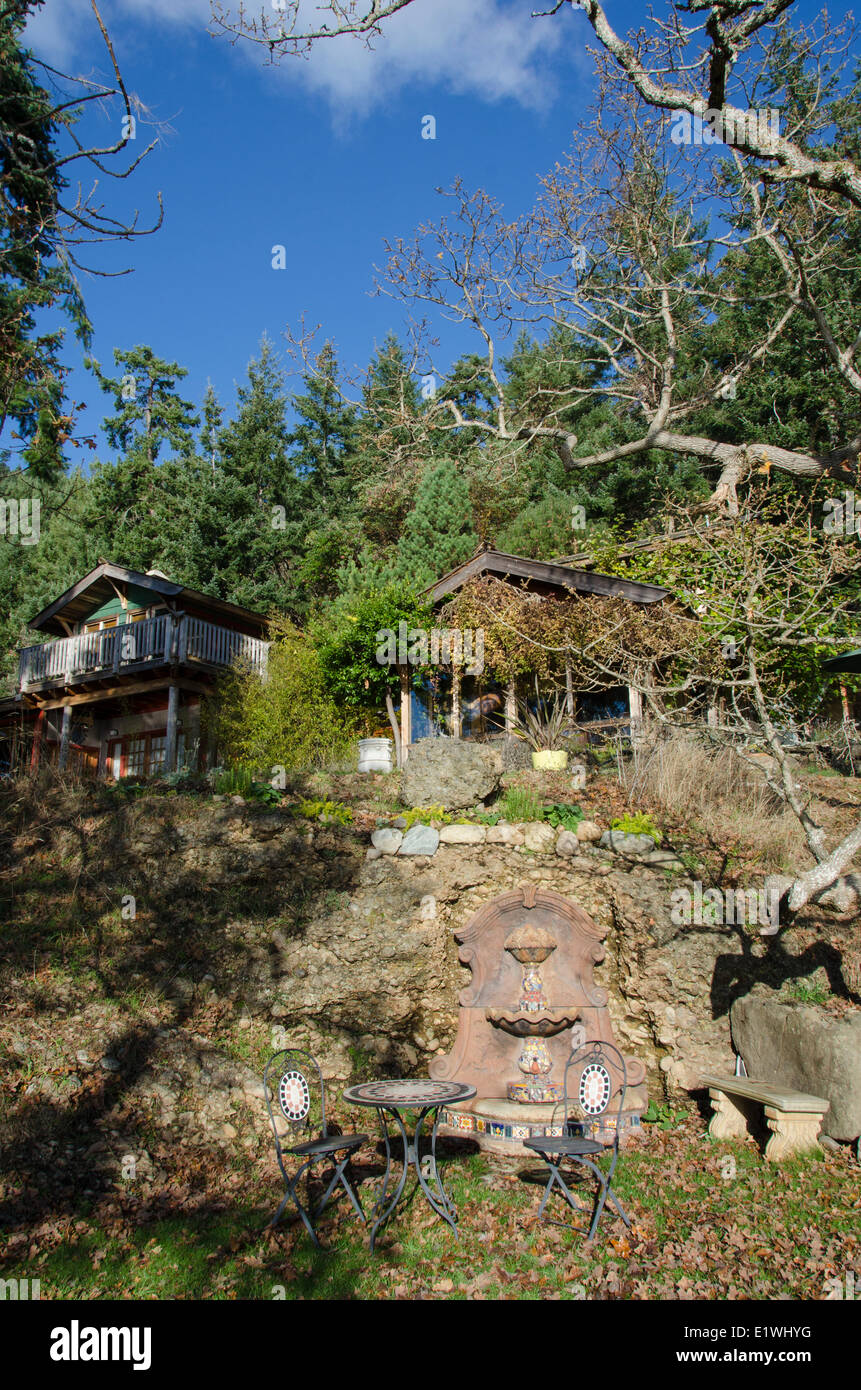Eagles Nest Hillside Resort, Galiano Island, British Columbia, Kanada Stockfoto