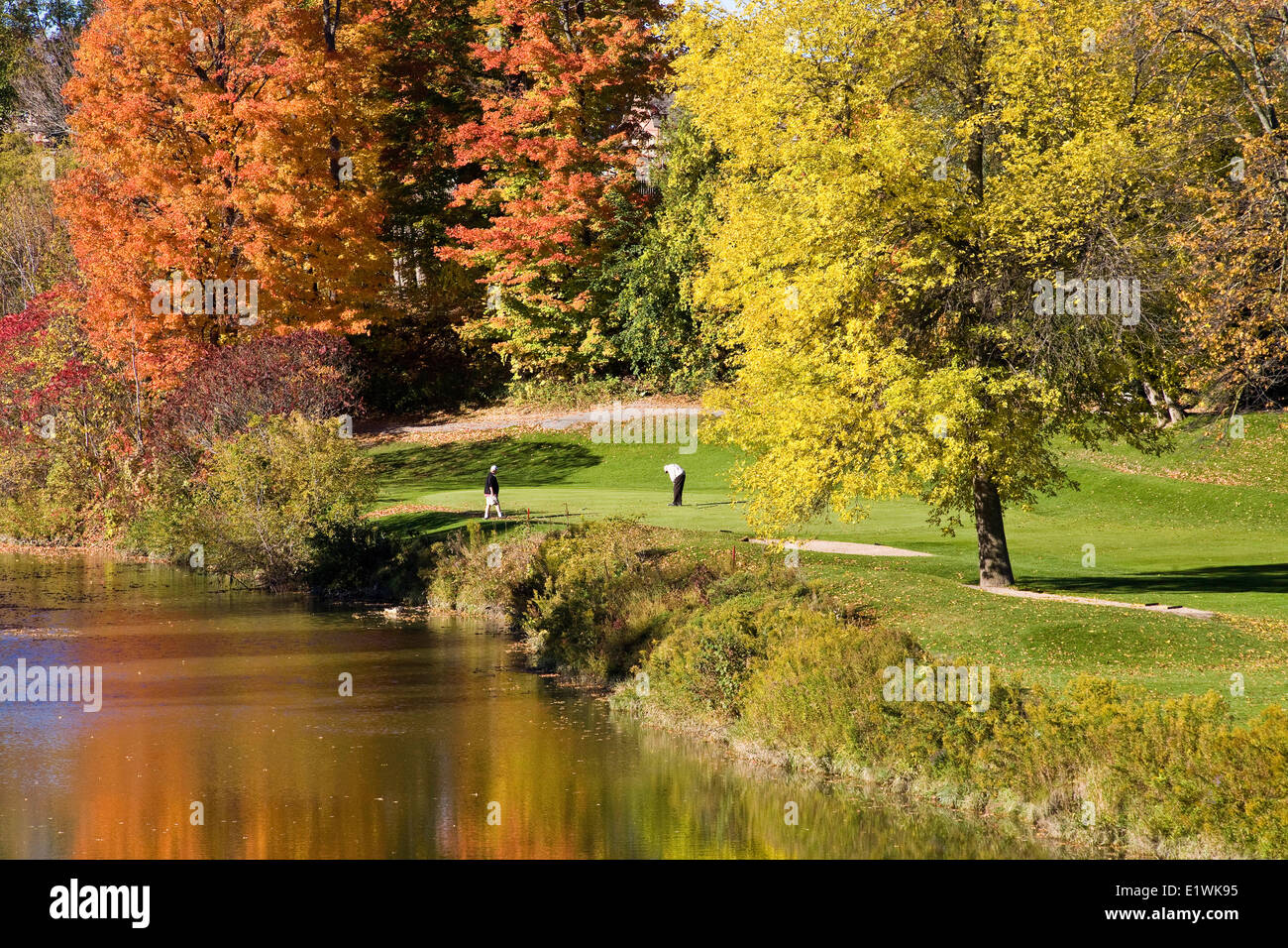 Nördlichen Ontario Golf Couse "Nottawasaga Golf Couse nahe Alliston, Ontario, Kanada, aufgenommen im Herbst 2010 Stockfoto