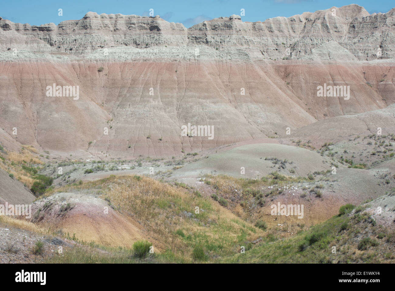 Sommerfarben in Badlands Nationalpark Stockfoto