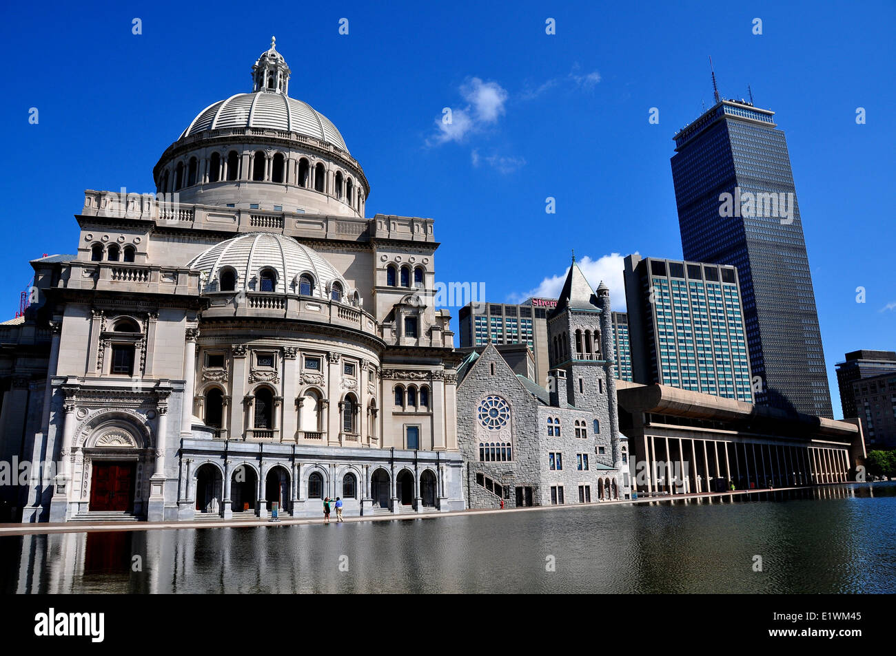 Boston, MA: Christian Science Mutterkirche, Stockfoto
