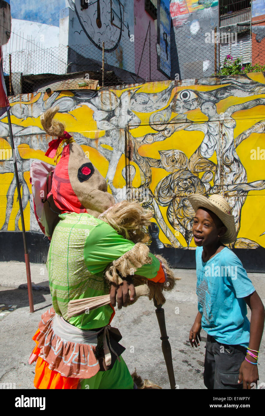 Afro-kubanischen Tänzer, Callejon de Hamel, Havanna, Kuba Stockfoto